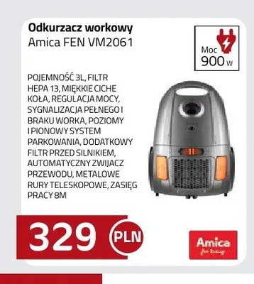 Odkurzacz workowy Amica FEN VM2061 promocja w kakto.pl