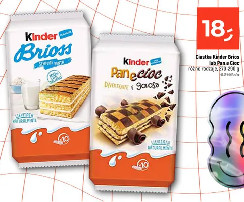 Ciastka Kinder Pan e Cioc promocja w Dealz