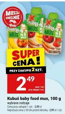Kubuś baby food mus promocja w Twój Market