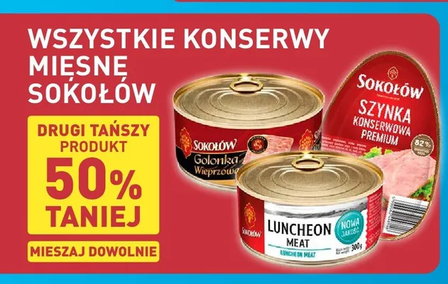 Konserwy mięsne Sokołów Golonka Wieprzowa promocja w Aldi