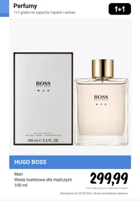 Woda toaletowa dla mężczyzn Hugo Boss Man promocja w Rossmann