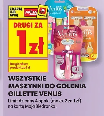 Maszynki do golenia Gillette Venus Tropical promocja w Biedronka