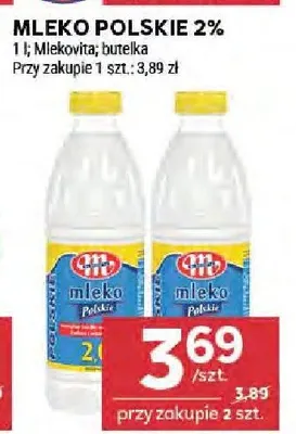 Mleko polskie 2% promocja w Stokrotka