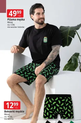 Piżama męska Moraj roz. S-4XL mix wzorów i kolorów promocja w Leclerc