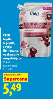 Mydło w płynie CIEN edycja limitowana opakowanie uzupełniające promocja w Lidl
