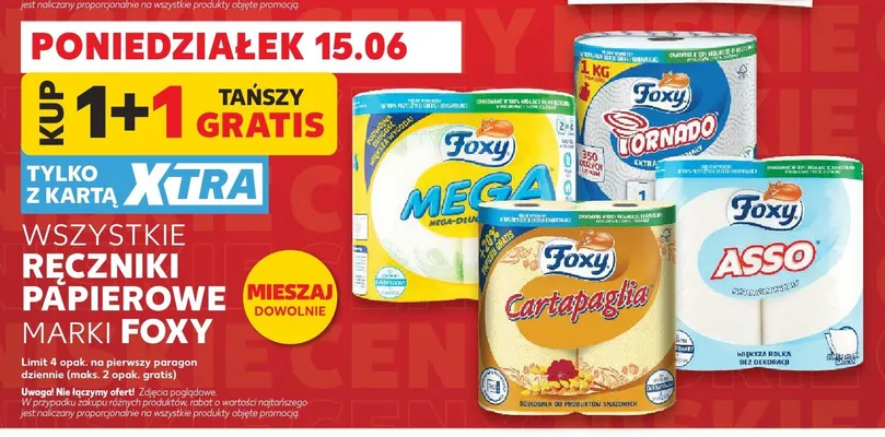 Ręcznik papierowy Foxy Mega promocja w Kaufland