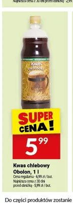Kwas chlebowy Obolon promocja w Twój Market