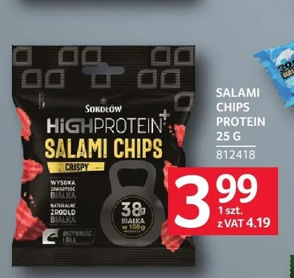 Salami chips protein Sokołów promocja w Selgros