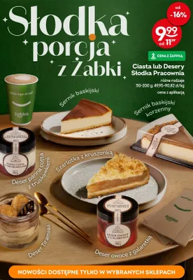 Ciasto Słodka Pracownia sernik baskijski korzenny promocja w Żabka