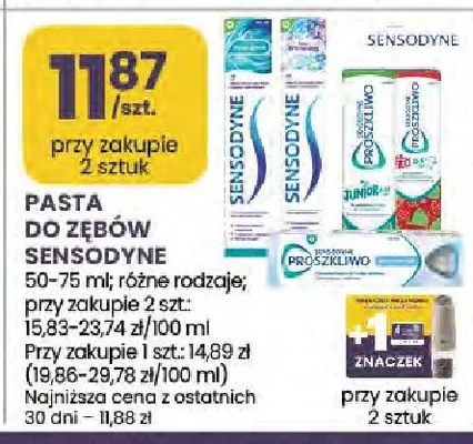 Pasta do Zębów Sensodyne promocja w Stokrotka