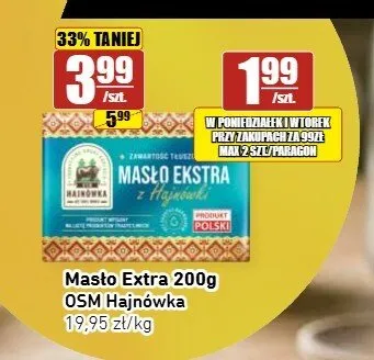 Masło Extra OSM Hajnówka promocja w API Market