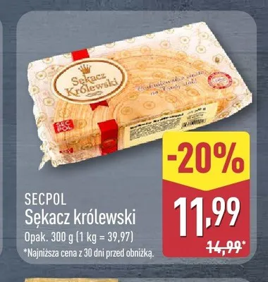 Sękacz królewski SECPOL promocja w Aldi