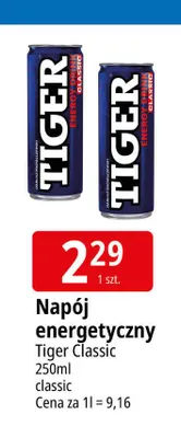 Napój energetyczny Tiger Classic promocja w Leclerc