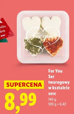 Ser twarogowy w kształcie serc promocja w Lidl