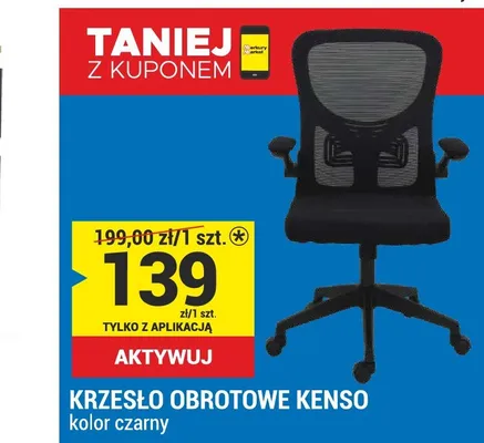 Krzesło obrotowe Kenso promocja w Merkury Market