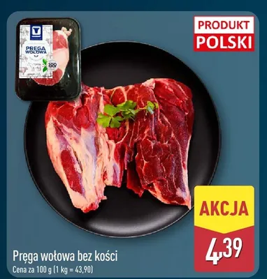 Pręga wołowa bez kości promocja w Aldi