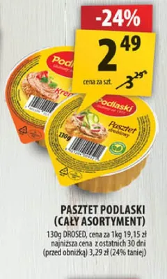 Pasztet Podlaski drobiowy Drosed promocja w Arhelan