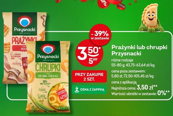 Prażynki i chrupki Przysnacki promocja w Żabka