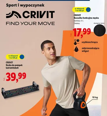 Koszulka funkcyjna męska promocja w Lidl