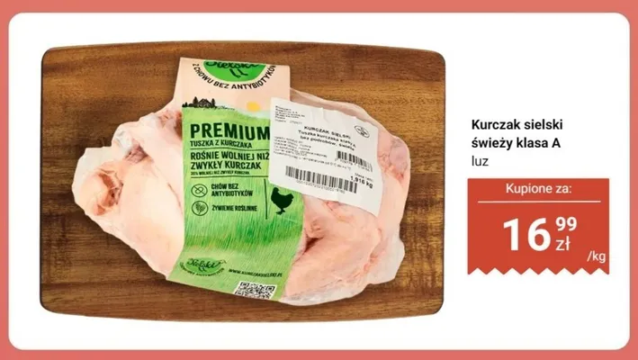 Kurczak sielski świeży klasa A luz promocja w Dino