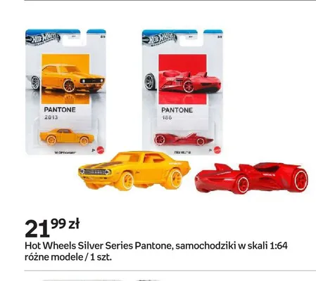 Samochodzik Hot Wheels Silver Series Pantone w skali 1:64 promocja w Empik
