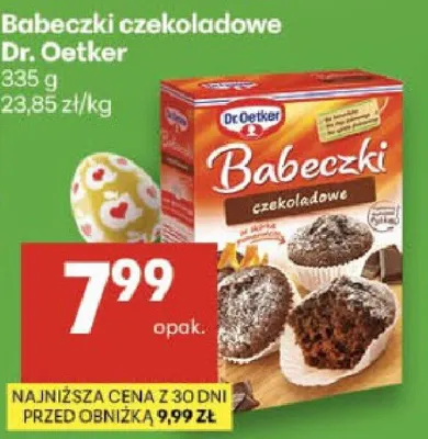 Babeczki czekoladowe Dr. Oetker promocja w Delikatesy Centrum