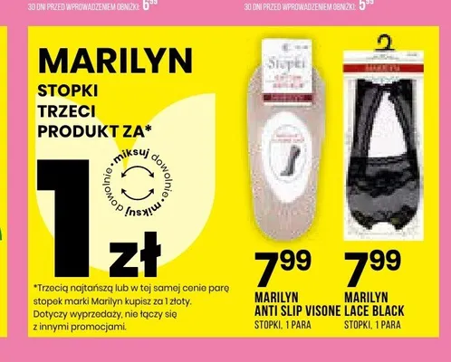 Stopki Marilyn Lace Black promocja w Drogerie Natura