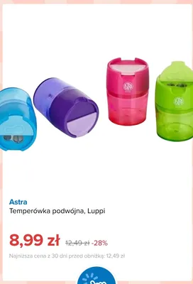 Temperówka podwójna Astra Luppi promocja w Smyk