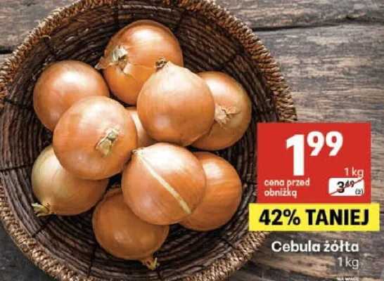 Cebula żółta promocja w Delikatesy Centrum
