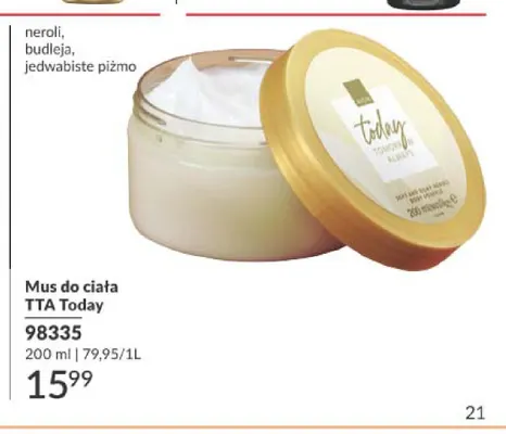 Mus do ciała Avon TTA Today promocja w AVON