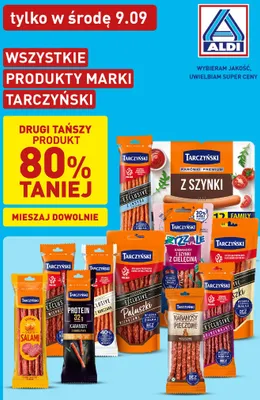 Kabanosy Exclusive dojrzewające Tarczyński promocja w Aldi