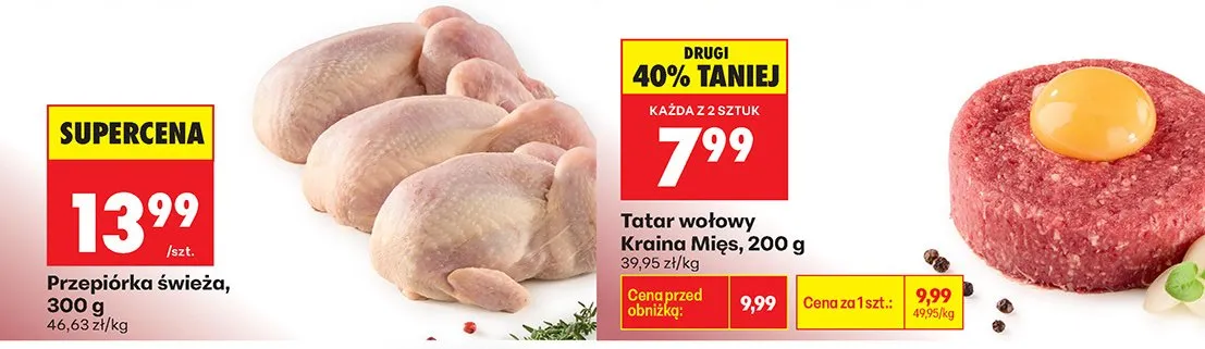 Tatar wołowy Kraina Mięs promocja w Biedronka
