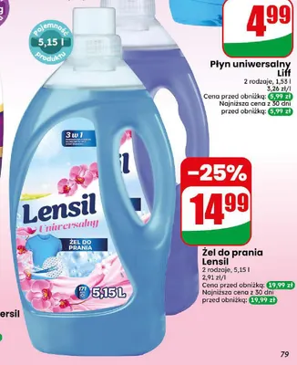 Żel do prania Lensil promocja w Dino