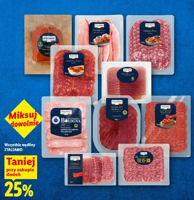 Wędliny różne rodzaje promocja w Lidl