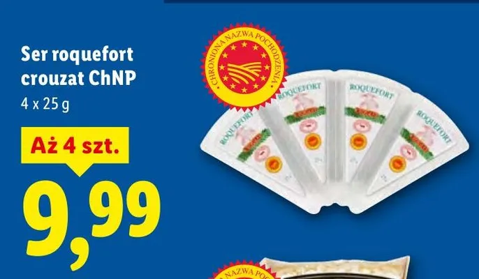 Ser roquefort croûzat ChNP promocja w Lidl