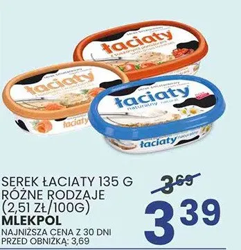 Serek laciaty 135g różne rodzaje promocja w Wafelek