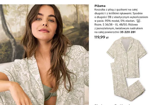 Piżama damska promocja w Tchibo