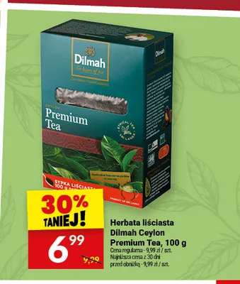 Herbata liściasta Dilmah Ceylon Premium Tea promocja w Twój Market
