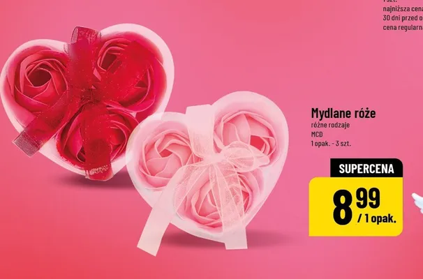 Mydlane róże różne rodzaje HCD 1 opak. 3 szt. promocja w POLOmarket