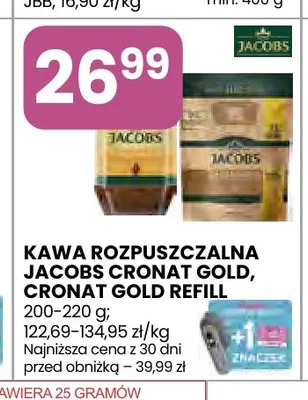 Kawa rozpuszczalna Jacobs Cronat Gold promocja w Stokrotka