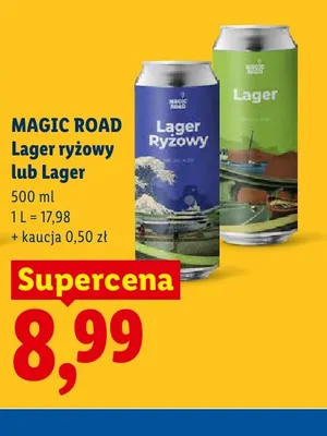 Piwo Magic Road Lager Ryżowy promocja w Lidl