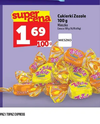 Cukierki musujące Zozole cytrynowe promocja w TOPAZ