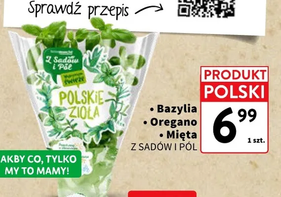 Bazylia Z Sadów i Pól promocja w Intermarche