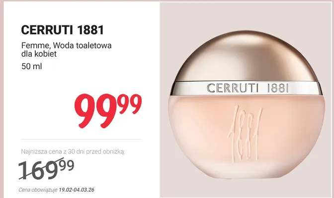 Femme woda toaletowa dla kobiet promocja w Rossmann