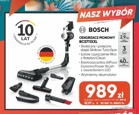 Odkurzacz pionowy Bosch promocja w Max Elektro