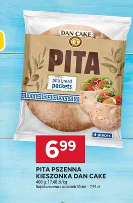 Pita pszenna kieszonka Dan Cake promocja w Stokrotka