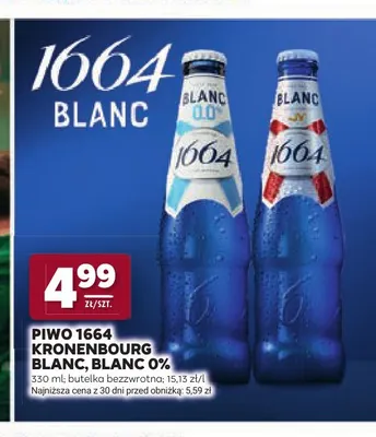 Piwo bezalkoholowe 1664 Kronenbourg Blanc promocja w Stokrotka