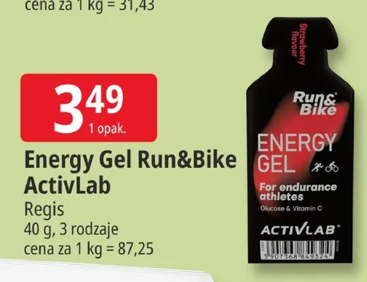 Żel energetyczny Energy Gel Run&Bike ActivLab — wariant 3 promocja w Leclerc