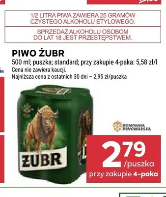 Piwo Żubr promocja w Stokrotka