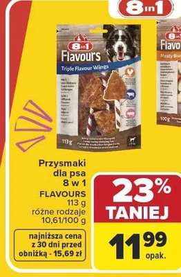 Przysmaki dla psa 8 w 1 FLAVOURS różne rodzaje promocja w Carrefour Market